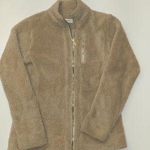 Wore 1x! Women's Tan Calvin Klein Fleece SZ XS